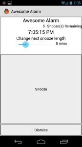 Alarm Dialog - Large Snooze