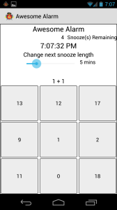 Alarm Dialog - Snooze Puzzle - Initial