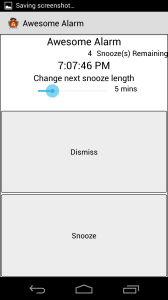Alarm Dialog - Snooze Puzzle - Solved